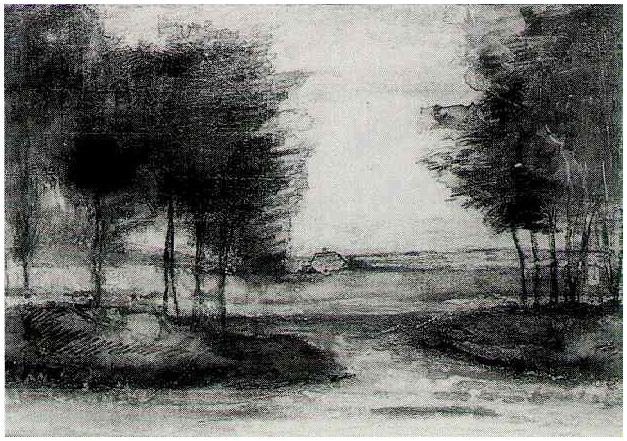 Vincent van Gogh's Landscape Watercolor